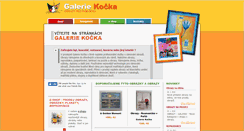 Desktop Screenshot of galeriekocka.cz